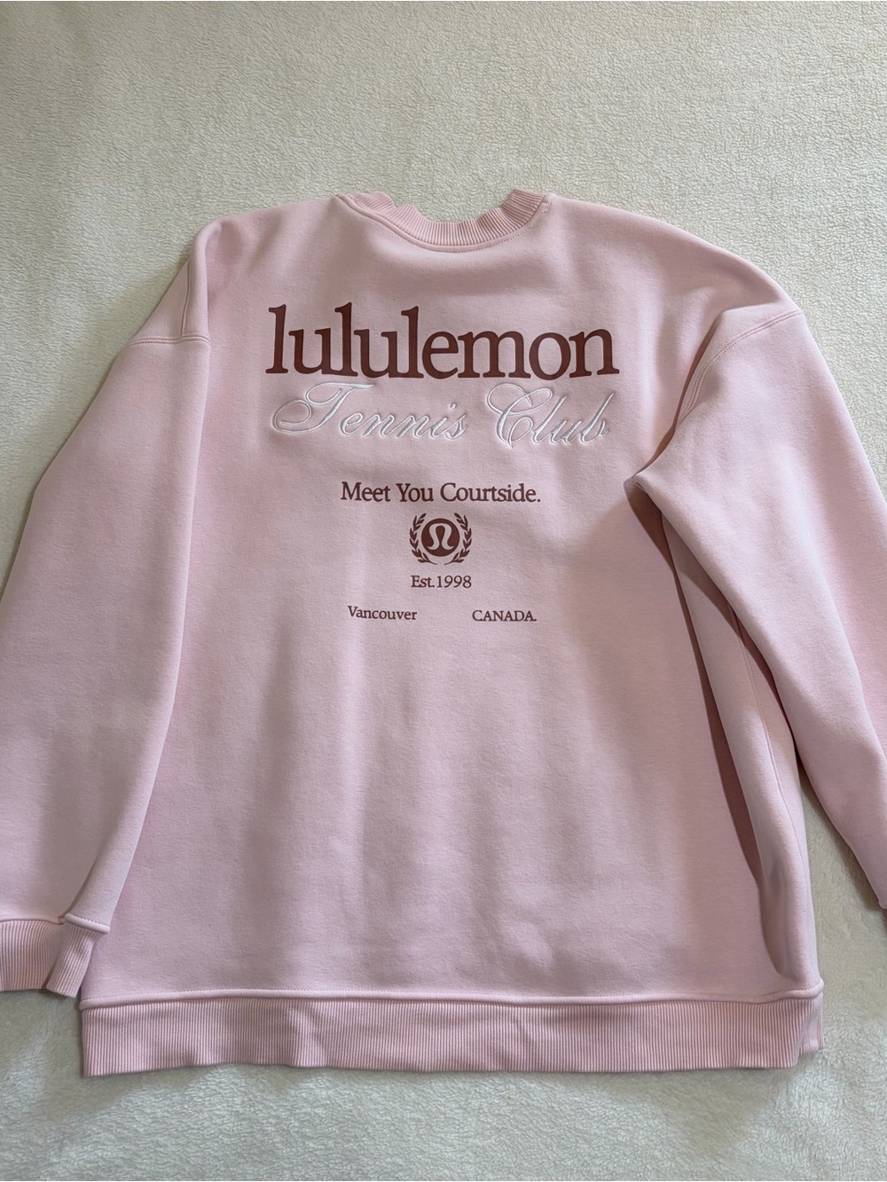 Lululemon Heavyweight Fleece Pullover *Tennis Club - Picture 5 of 6